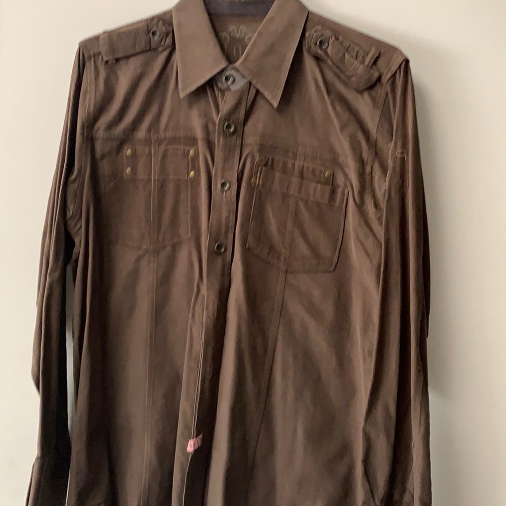 Men’s long sleeve corduroy shirt